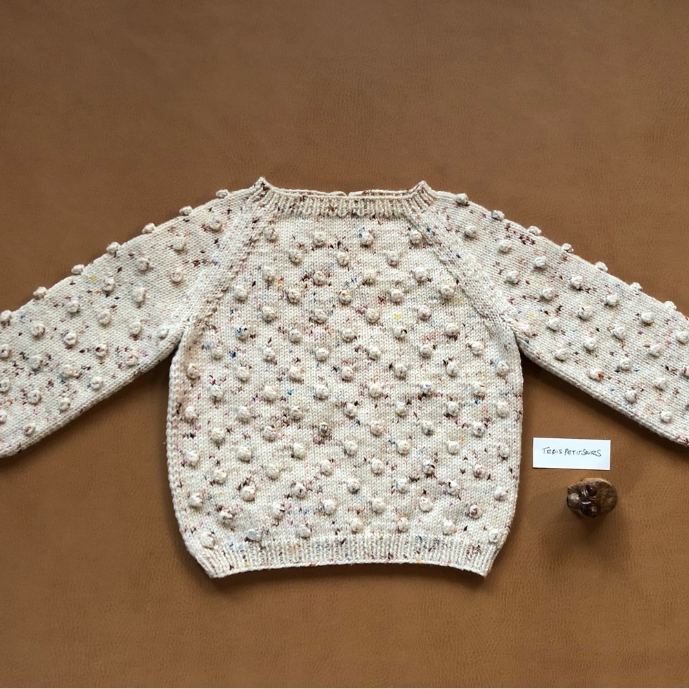 Misha and Puff Confetti 16/20 Wool Pullover 2-3